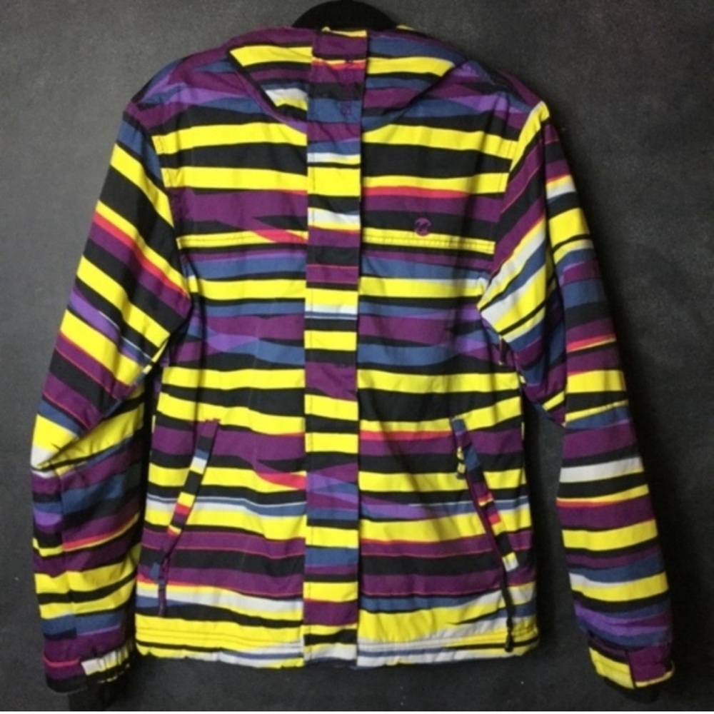 BILLABONG waterproof snowboarding/ski jacket EUC sz S. Fun pattern, great shape!